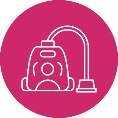 Süpürge Temizleyici Satır Çemberi Simgesi