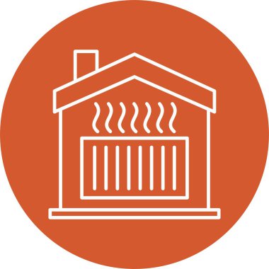 Isıtma Hattı Çemberi Simgesi