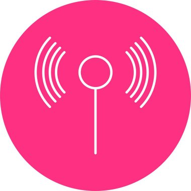 Wifi Satır Çemberi Simgesi