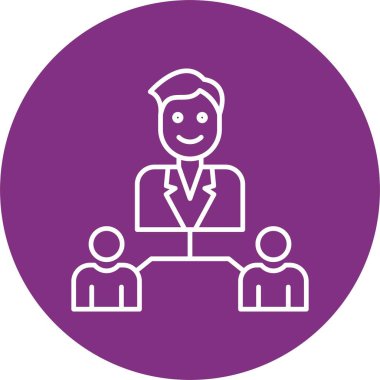 Yönetim Satırı Çemberi Simgesi