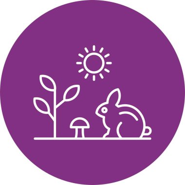 Vahşi Yaşam Çizgisi Çemberi Simgesi