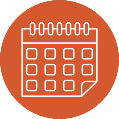 Takvim Satırı Çemberi Simgesi