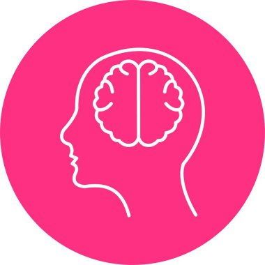 Nöroloji Çizgisi Çemberi Simgesi