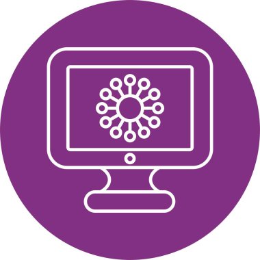 Diyagram Çizgisi Çemberi Simgesi