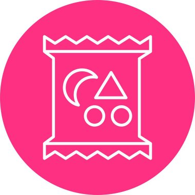 Atıştırma Satırı Çemberi Simgesi