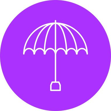 Şemsiye Satırı Çemberi Simgesi