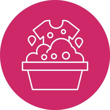 Temizleme Satırı Çemberi Simgesi