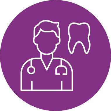 Diş Hattının Çemberi Simgesi