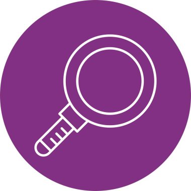 Büyütülen Cam Hat Çemberi Simgesi