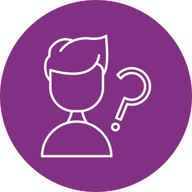 Soru Satırı Çemberi Simgesi