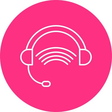 Kulaklık Hattı Çember Simgesi