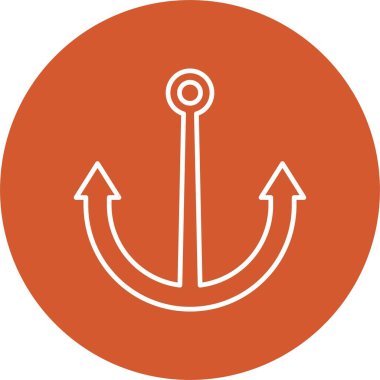 Anchor Satır Çemberi Simgesi