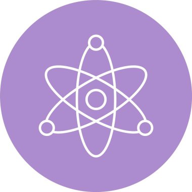 Atom Satırı Çemberi Simgesi