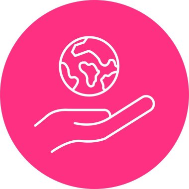 Ekoloji Çizgisi Çemberi Simgesi