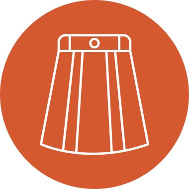 Uzun Etek Çizgisi Çemberi Simgesi