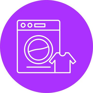 Çamaşır Satırı Çemberi Simgesi