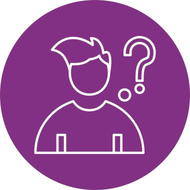 Soru Satırı Çemberi Simgesi