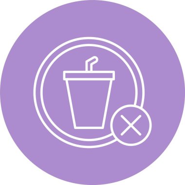 İçki Hattı Çemberi Yok Simgesi