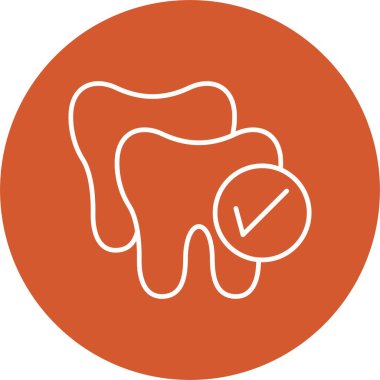 Diş Sağlama Satırı Çemberi Simgesi