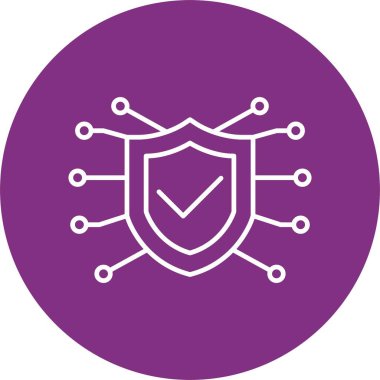 Çevrimiçi Çember Güvenlik Hattı Çember Simgesi