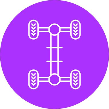 Chassis Çizgisi Çemberi Simgesi