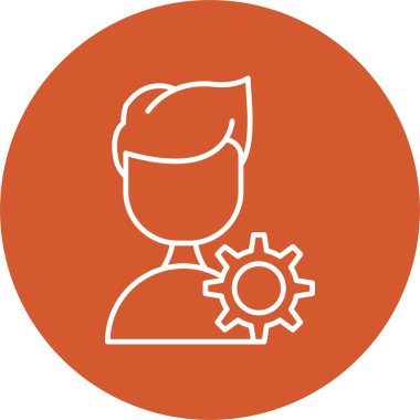 Yönetim Satırı Çemberi Simgesi