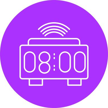 Akıllı Saat Çizgisi Çemberi Simgesi