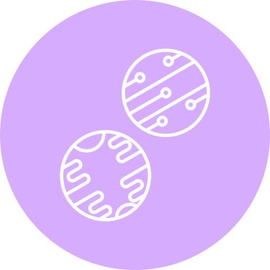 Gezegenler Çizgisi Çemberi Simgesi