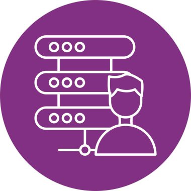 Veri Bilimcisi Satır Çemberi Simgesi