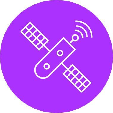 Uydu Satırı Çemberi Simgesi