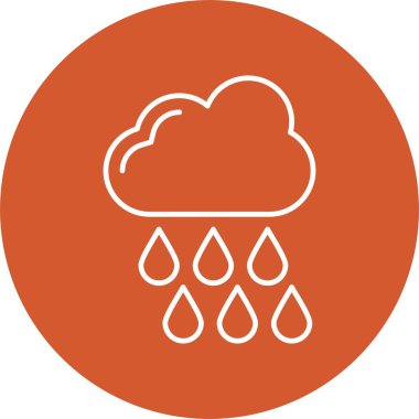 Yağmur Çizgisi Çemberi Simgesi