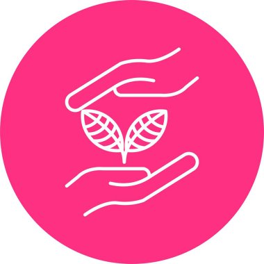 Büyüme Çizgisi Çemberi Simgesi