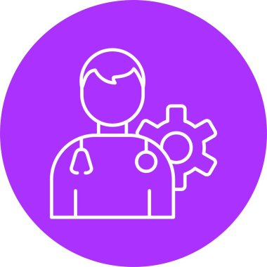 Yönetim Satırı Çemberi Simgesi