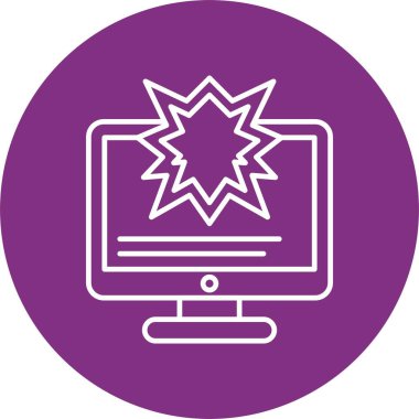 Hasar Çizgisi Çemberi Simgesi