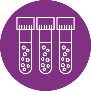 Kan Test Çizgisi Çemberi Simgesi