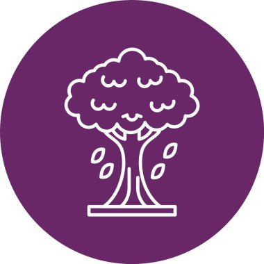 Ağaç Çizgisi Çemberi Simgesi