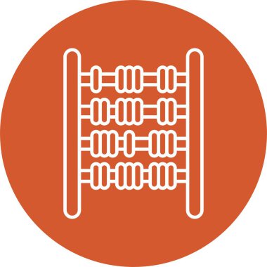 Abaküs Çizgisi Çemberi Simgesi