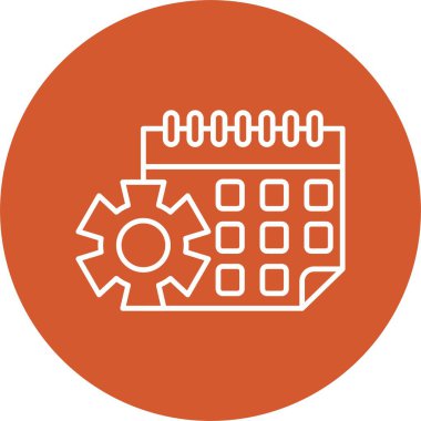 Takvim Satırı Çemberi Simgesi