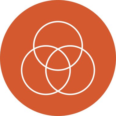 Renk Paleti Satırı Çemberi Simgesi