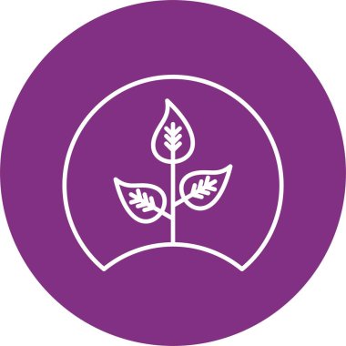 Yankı Filizi Çizgisi Çemberi Simgesi