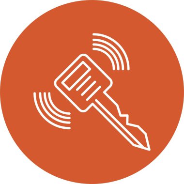 Akıllı Anahtar Satırı Çemberi Simgesi