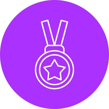 Altın Madalya Çizgisi Çember Simgesi