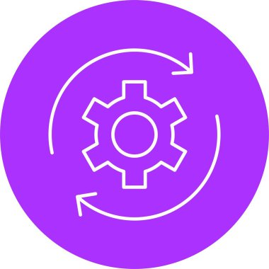 Dönüştürme Satırı Çemberi Simgesi