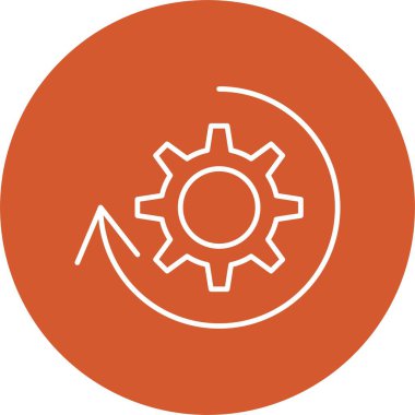 Süreç Satırı Çemberi Simgesi