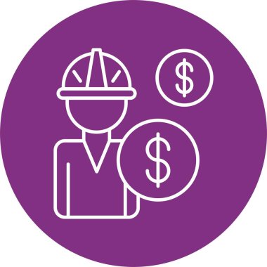 Maaş Satırı Çemberi Simgesi