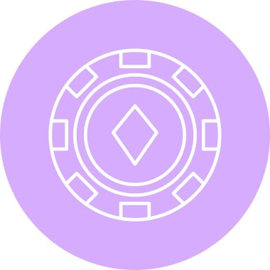 Poker Yonga Çizgisi Çemberi Simgesi