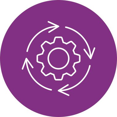 Adaptasyon Satırı Çemberi Simgesi