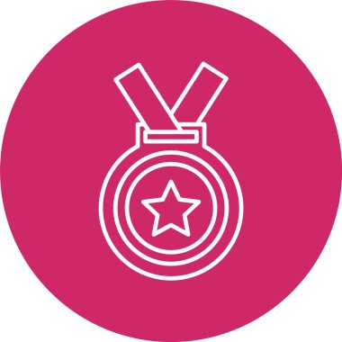 Madalya Çizgisi Çemberi Simgesi