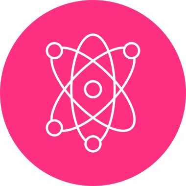 Atom Satırı Çemberi Simgesi