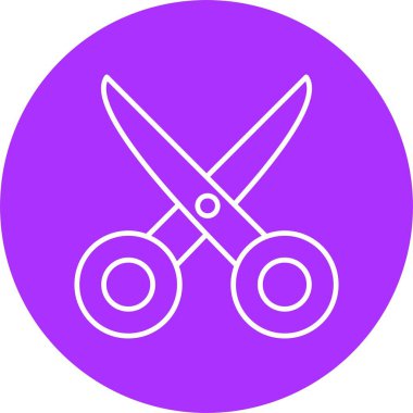 Makas Çizgisi Çemberi Simgesi